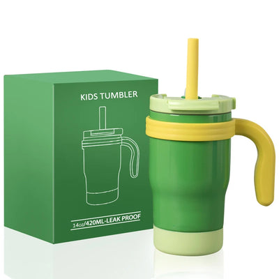 420ML Kids Thers Bottle – Leak-Proof Travel Tumbler with Handlemo