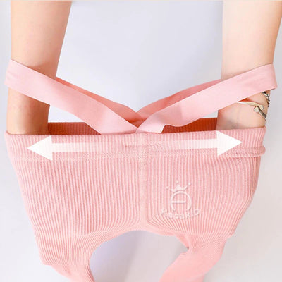 Baby Suspender Knit Tights - 0-3 Years