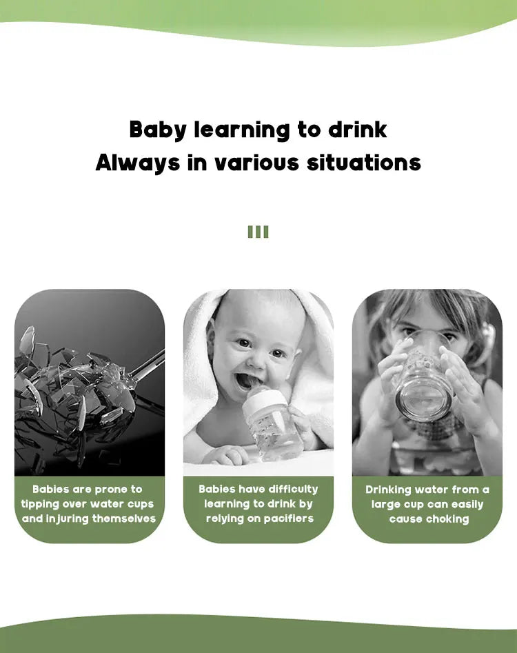 280ML Dinosaur Baby Feeding Cup – Stainless Steel Thermos Straw Cup