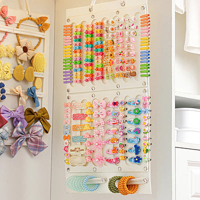Hair Bow Organizer – Felt Wall Hanging Storage for Girls' Hair Accessories