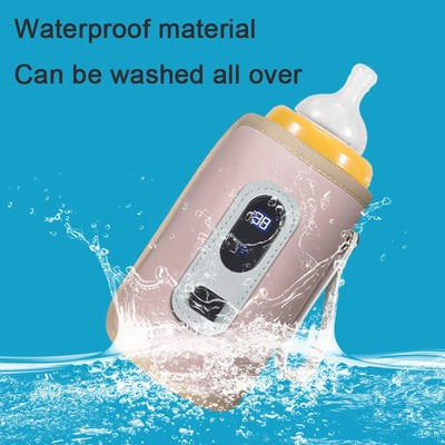 Portable Baby Bottle Insulation Sleeve – USB Milk Warmer for Travel & Night Feeding