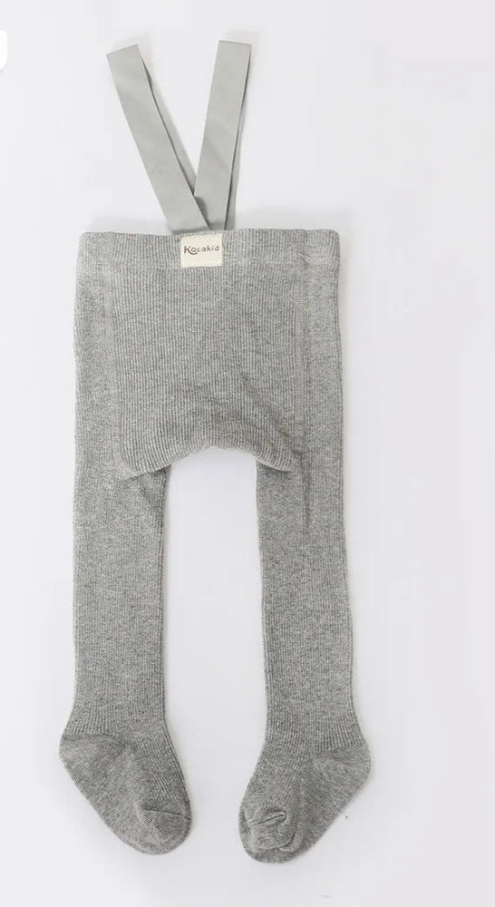 Baby Suspender Knit Tights - 0-3 Years