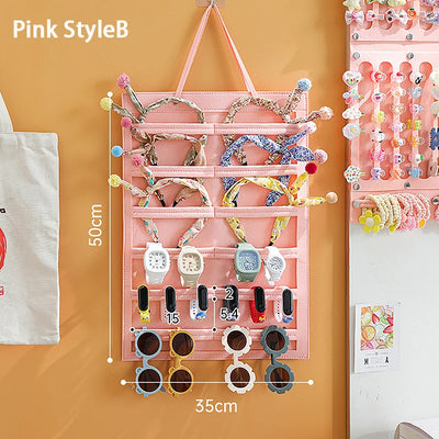 Hair Bow Organizer – Felt Wall Hanging Storage for Girls' Hair Accessories