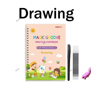 ✍️ BOHY Reusable 3D Handwriting Copybook – Numbers 0–10