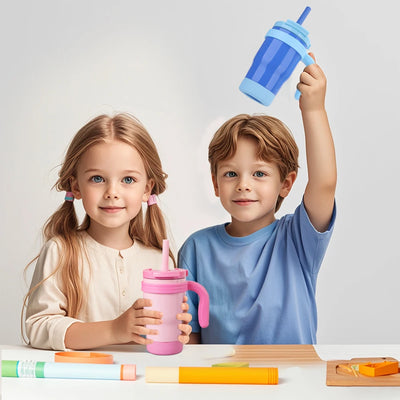 420ML Kids Thers Bottle – Leak-Proof Travel Tumbler with Handlemo
