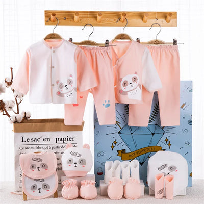 Lawadka 18-Piece Newborn Baby Clothes Set – 100% Cotton