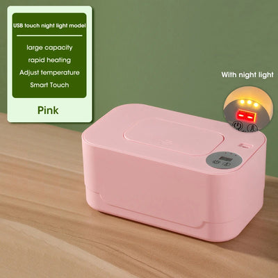 NOCCLILI LED Display Baby Wipe Warmer – USB Portable Warmer for Home &Car
