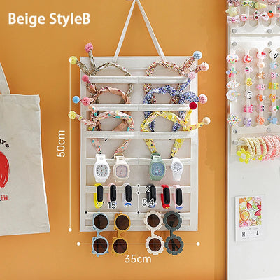 Hair Bow Organizer – Felt Wall Hanging Storage for Girls' Hair Accessories