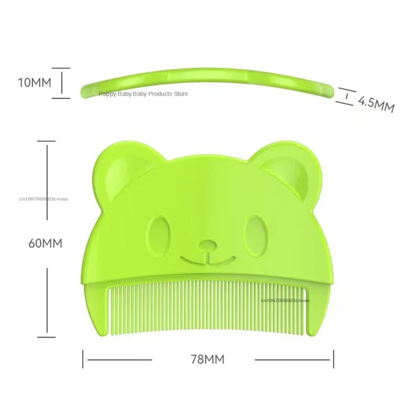 Baby Head Fat Comb &Soft Silicone Brush 🍼✨