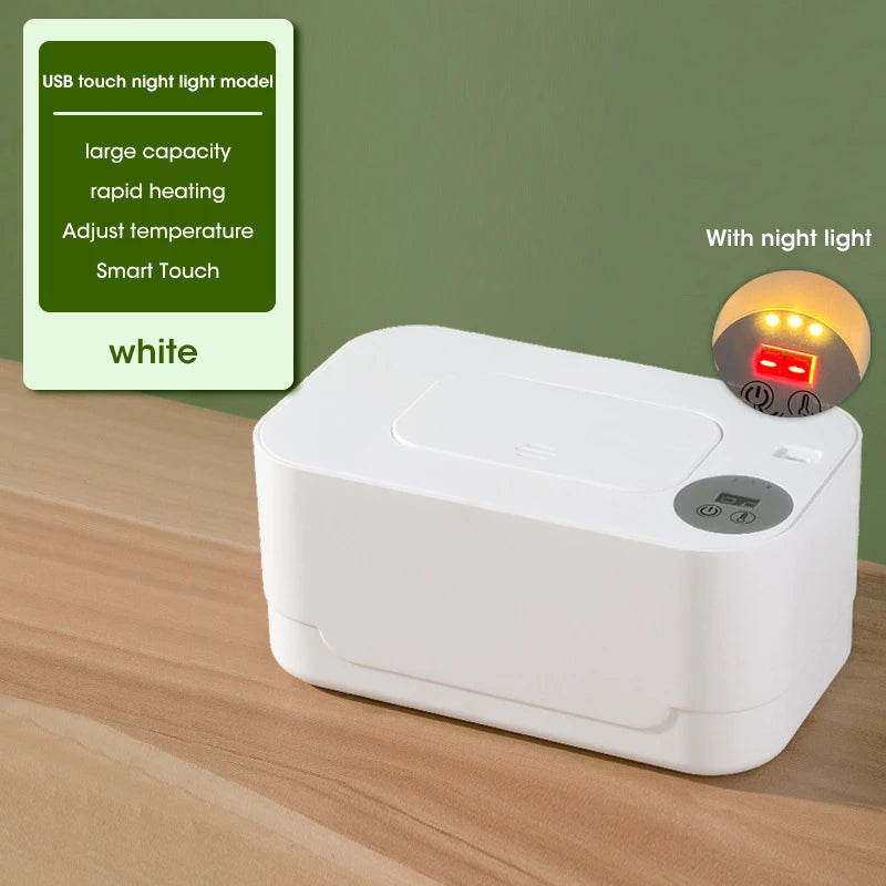 NOCCLILI LED Display Baby Wipe Warmer – USB Portable Warmer for Home &Car