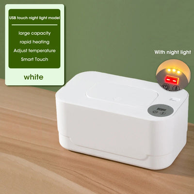 NOCCLILI LED Display Baby Wipe Warmer – USB Portable Warmer for Home &Car