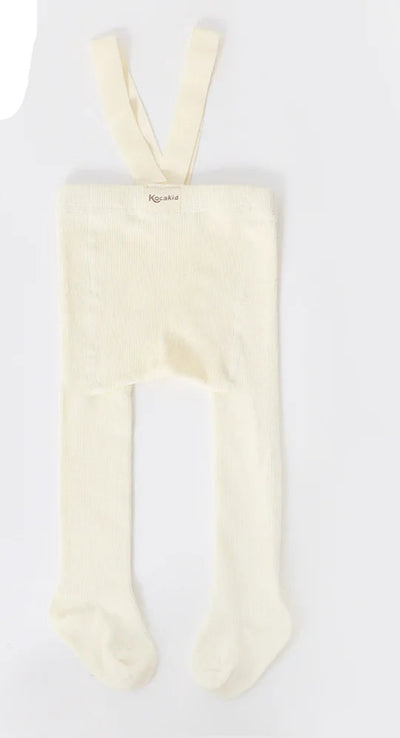 Baby Suspender Knit Tights - 0-3 Years