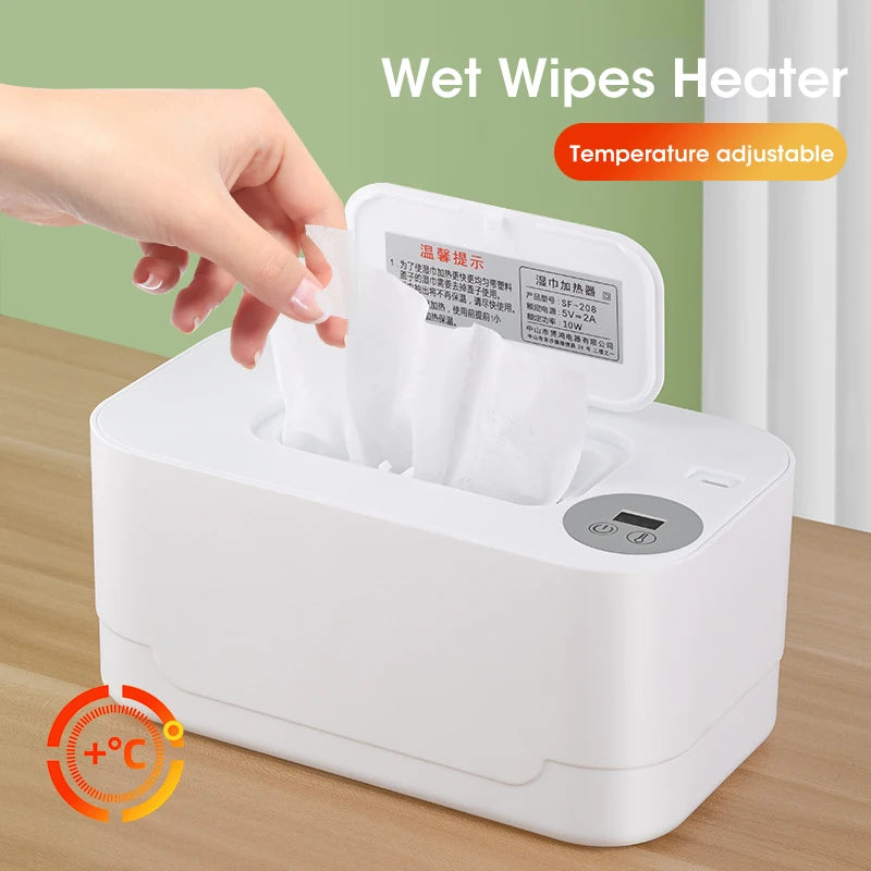 NOCCLILI LED Display Baby Wipe Warmer – USB Portable Warmer for Home &Car