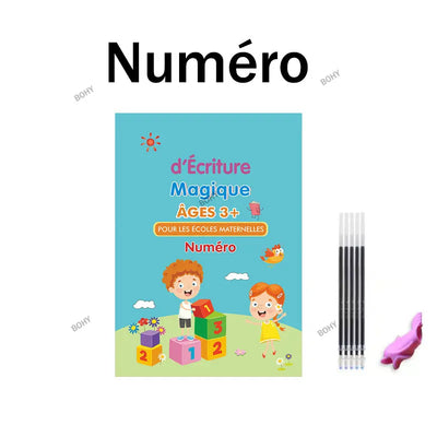 ✍️ BOHY Reusable 3D Handwriting Copybook – Numbers 0–10