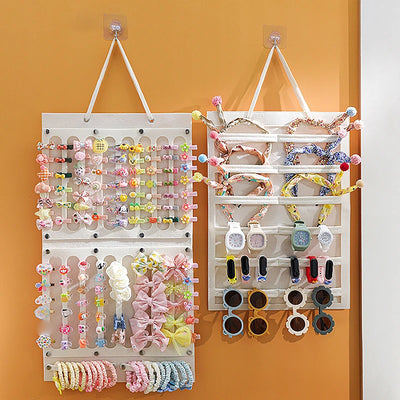 Hair Bow Organizer – Felt Wall Hanging Storage for Girls' Hair Accessories